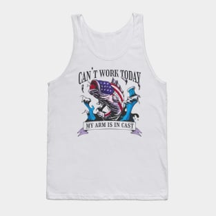 Cant Work Today Fish T Tank Top